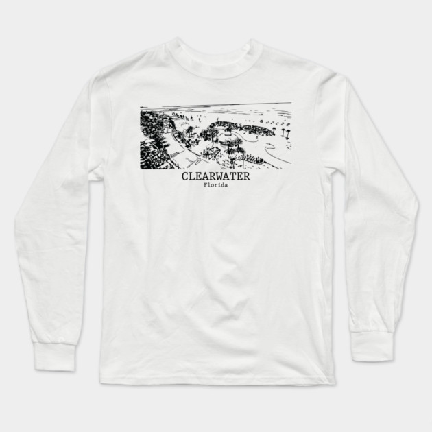 Clearwater - Florida Long Sleeve T-Shirt by Lakeric