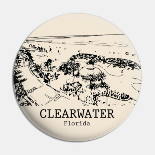 Clearwater - Florida Pin