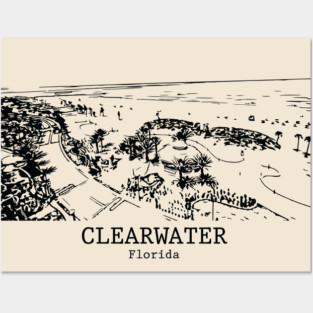 Clearwater - Florida Posters and Art