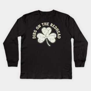 dibs-on-the-redhead Kids Long Sleeve T-Shirt