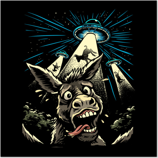 Donkey Abduction Wall Art by GoshWow®