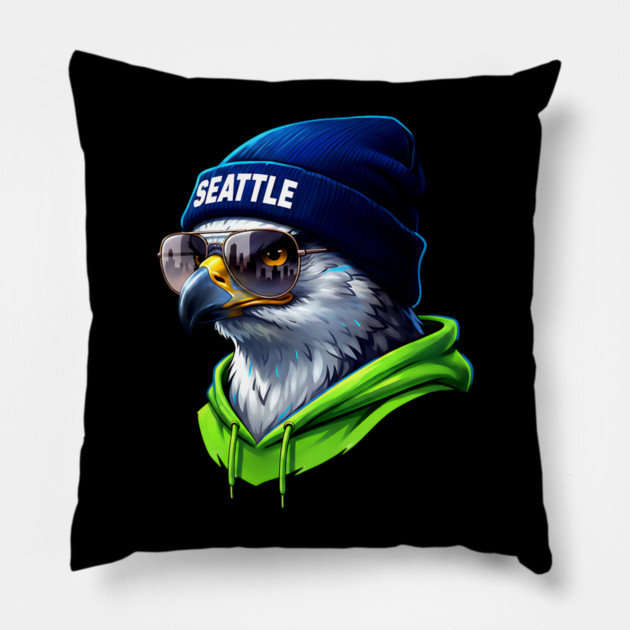 Seattle football fan Pillow by UrbanLifeApparel