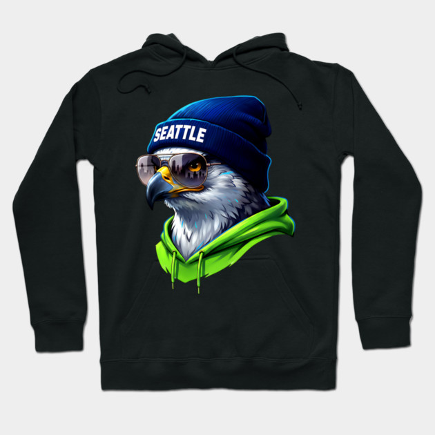 Seattle football fan Hoodie by UrbanLifeApparel