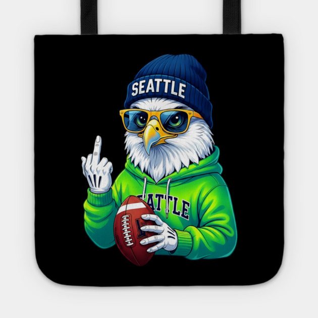 Seattle Middle Finger Tote by UrbanLifeApparel