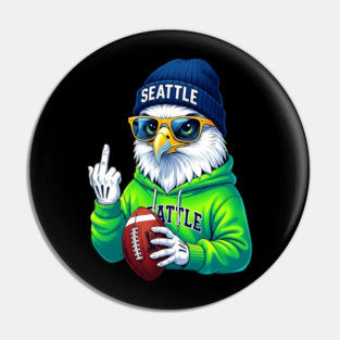 Seattle Middle Finger Pin