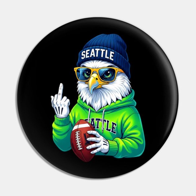 Seattle Middle Finger Pin by UrbanLifeApparel