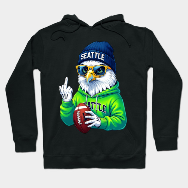 Seattle Middle Finger Hoodie by UrbanLifeApparel