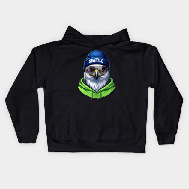 Seattle Spirit Animal Kids Hoodie by UrbanLifeApparel