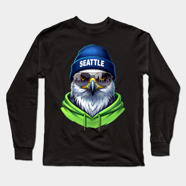 Seattle Spirit Animal Long Sleeve T-Shirt by UrbanLifeApparel