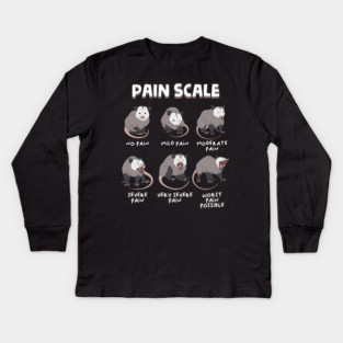 Pain Scale Kids Long Sleeve T-Shirt