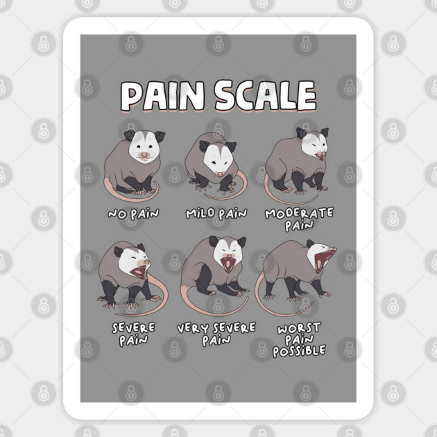 Pain Scale Sticker by GoshWow®
