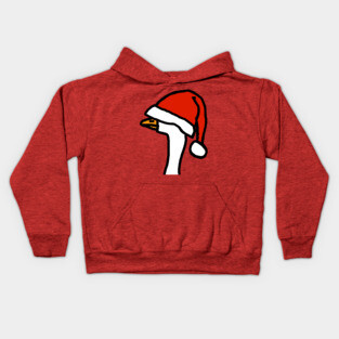 Santa Silly Goose Kids Hoodie