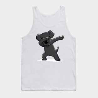 Dabbing Black Labrador Dab Dance Tank Top