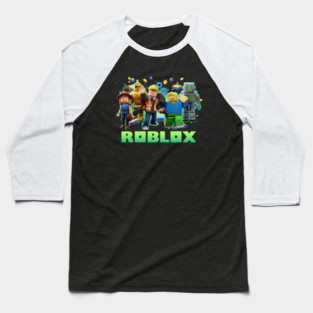 Epic Roblox Squad Neon Glow Adventure Baseball T-Shirt