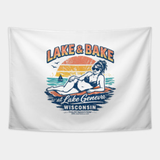 Lake and Bake Lake Geneva Wisconsin Tapestry