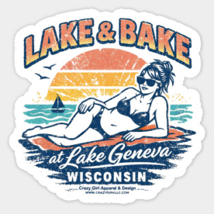 Lake and Bake Lake Geneva Wisconsin Magnet