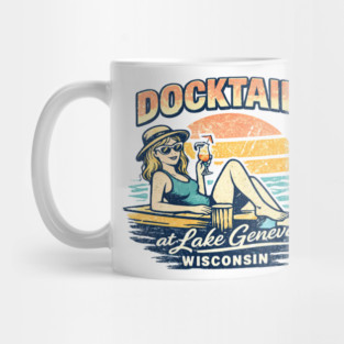 Docktails at Lake Geneva, Wisconsin Mug
