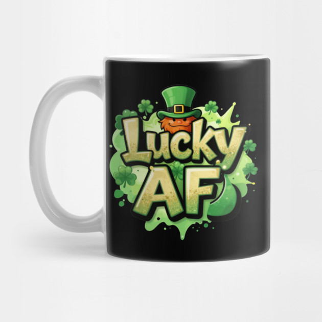 Lucky AF T-Shirt | Bold Statement Streetwear Graphic Tee | Confident Urban Style by Muhammad Naveed Khan