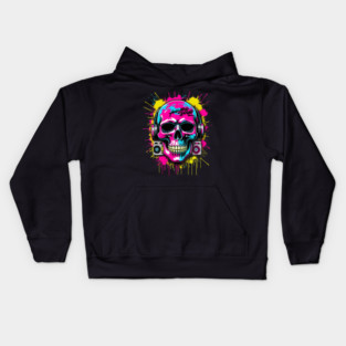 Cool Skull T-Shirt | Edgy Streetwear Graphic Tee | Urban Dark Style Kids Hoodie