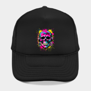 Cool Skull T-Shirt | Edgy Streetwear Graphic Tee | Urban Dark Style Hat