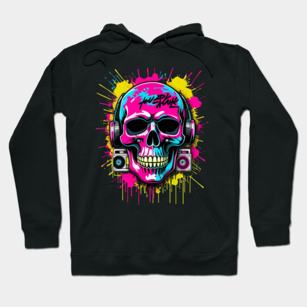 Cool Skull T-Shirt | Edgy Streetwear Graphic Tee | Urban Dark Style Hoodie by Muhammad Naveed Khan