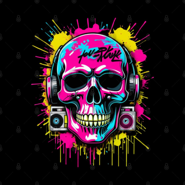 Cool Skull T-Shirt | Edgy Streetwear Graphic Tee | Urban Dark Style by Muhammad Naveed Khan