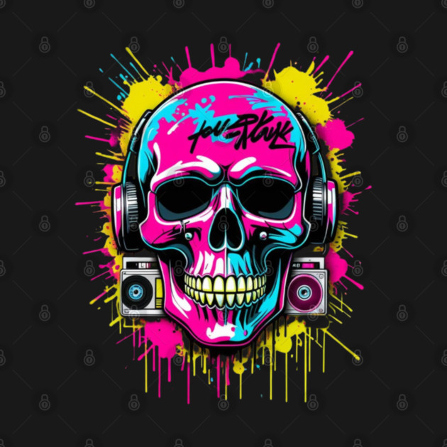 Cool Skull T-Shirt | Edgy Streetwear Graphic Tee | Urban Dark Style by Muhammad Naveed Khan