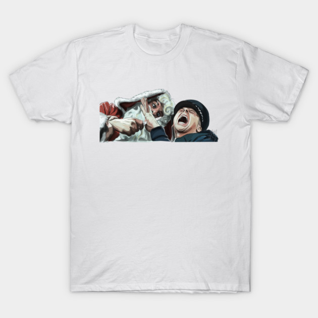 Hot Fuzz: A Deranged Santa Claus T-Shirt by 51Deesigns