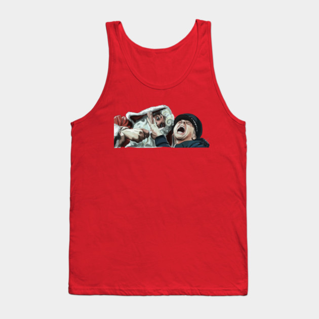 Hot Fuzz: A Deranged Santa Claus Tank Top by 51Deesigns