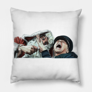 Hot Fuzz: A Deranged Santa Claus Pillow
