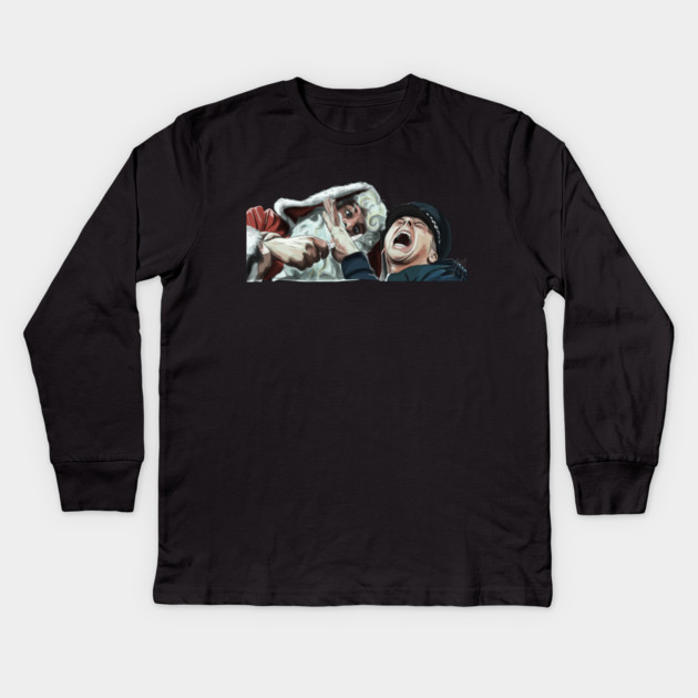 Hot Fuzz: A Deranged Santa Claus Kids Long Sleeve T-Shirt by 51Deesigns