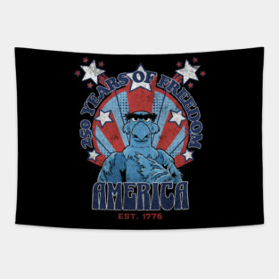 250 Years of Freedom Muppet Sam Eagle America Style Tapestry