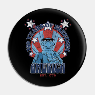 250 Years of Freedom Muppet Sam Eagle America Style Pin