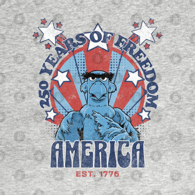 250 Years of Freedom Muppet Sam Eagle America Style by Joaddo