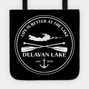 Delavan Lake, Wisconsin Badge Tote