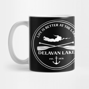 Delavan Lake, Wisconsin Badge Mug