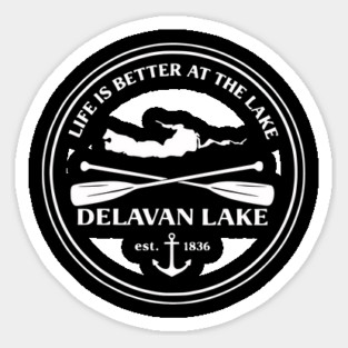 Delavan Lake, Wisconsin Badge Sticker