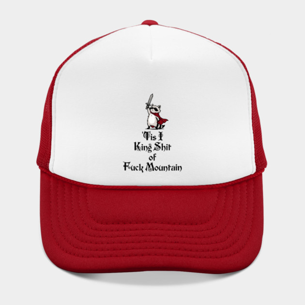 Questing Raccoon: 'Tis I, King Shit of Fuck Mountain, funny full of himself trash panda by Luxinda