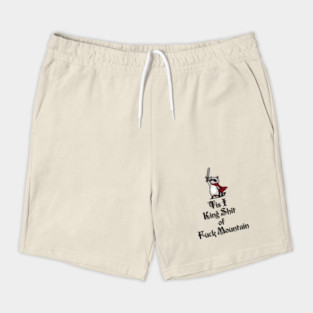 Questing Raccoon: 'Tis I, King Shit of Fuck Mountain, funny full of himself trash panda Shorts
