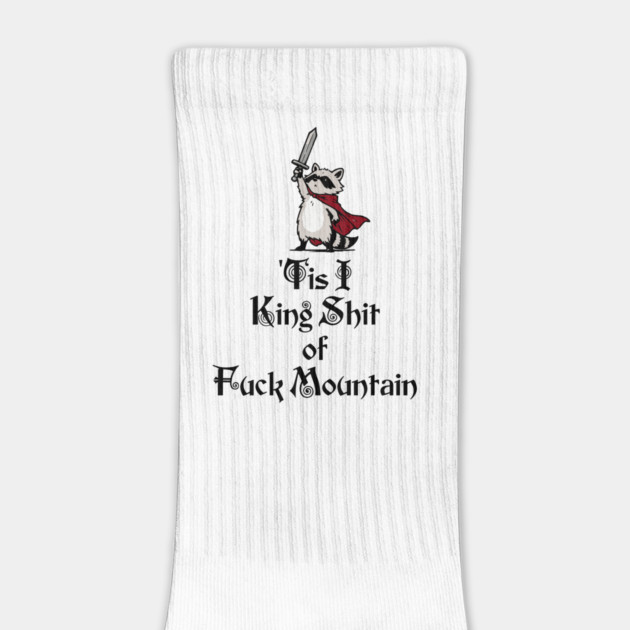 Questing Raccoon: 'Tis I, King Shit of Fuck Mountain, funny full of himself trash panda by Luxinda