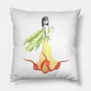 Datura fairy Pillow