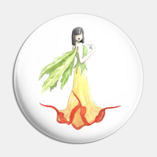 Datura fairy Pin