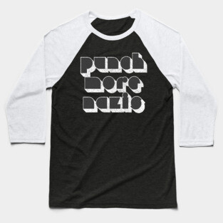 Punch More Nazis /// Retro Typography Faded Print #2 Baseball T-Shirt