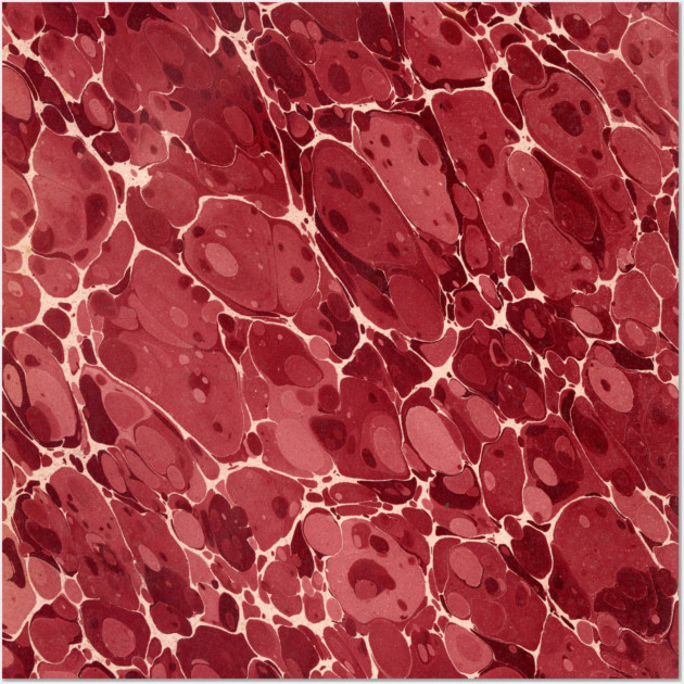 Crimson Marble Wall Art by casualteesinc