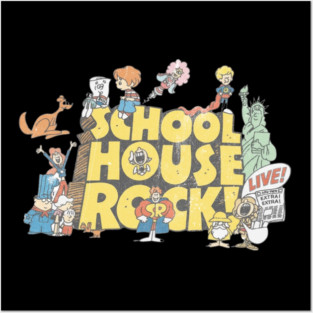 School House Rock Distressed Posters and Art