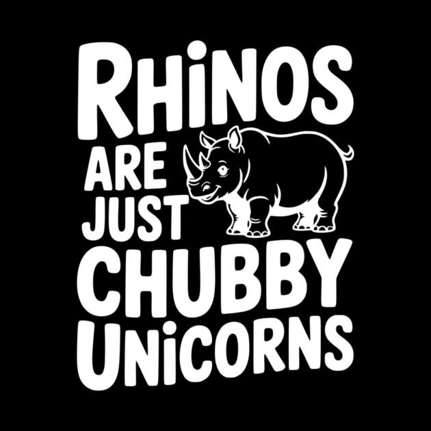 Rhinos Are Just Chubby Unicorns by Frank Ring