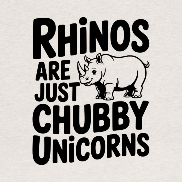 Rhinos Are Just Chubby Unicorns by Frank Ring