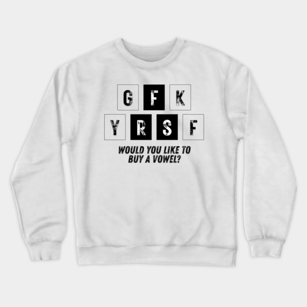 The Cost of a Vowel Crewneck Sweatshirt by Designed By Marty