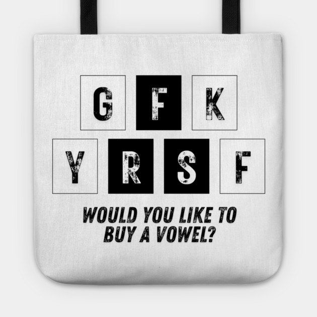 The Cost of a Vowel Tote by Designed By Marty