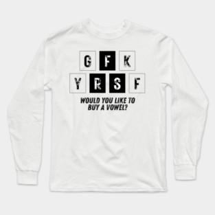 The Cost of a Vowel Long Sleeve T-Shirt